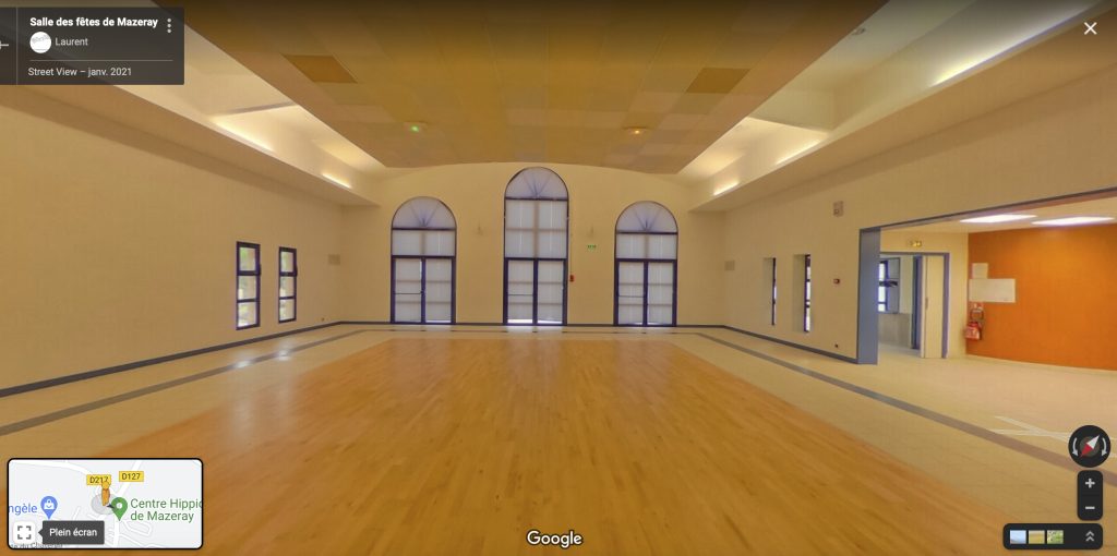 Vue virtuelle de la salle municipale de Mazeray